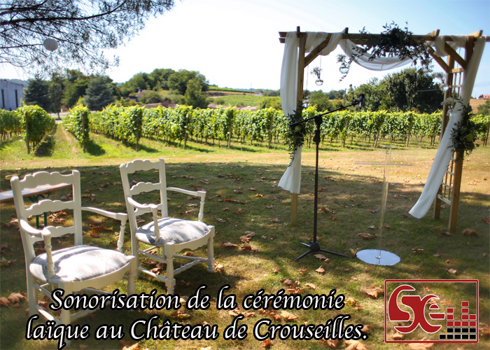 sonorisation ceremonie laique ceremonie d engagement dj djette sud evenements sonorisation mariage wedding chateau de crouseilles pau bearn pays basque bayonne sud landes