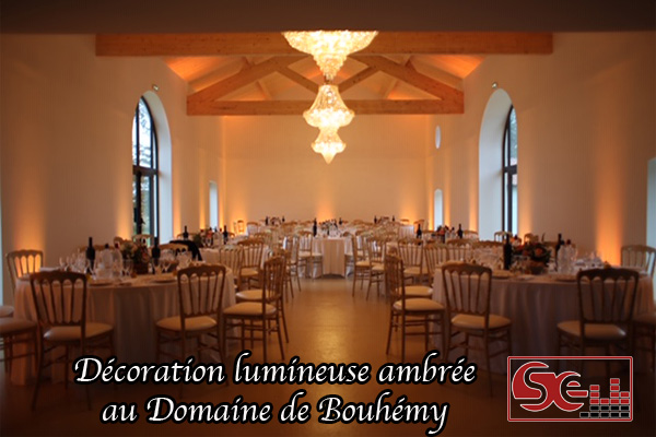 decoration lumineuse ambree zone de diner domaine de bouhemy lieu de reception mariage sud landes solferino dj sud evenements animation djette aquiatine pays pasque