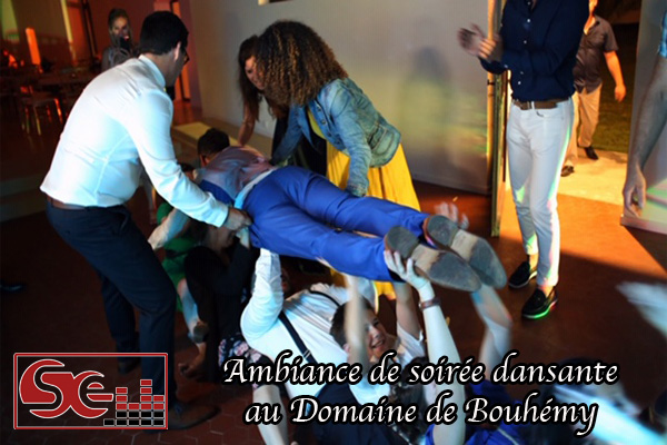 ambiance de soiree dansante domaine de bouhemy mise en lumiere piste de danse dj djette sud evenements sonorisation animateur animation pays basque musique ambiance chansons sud landes solferino sud ouest aquitaine bearn
