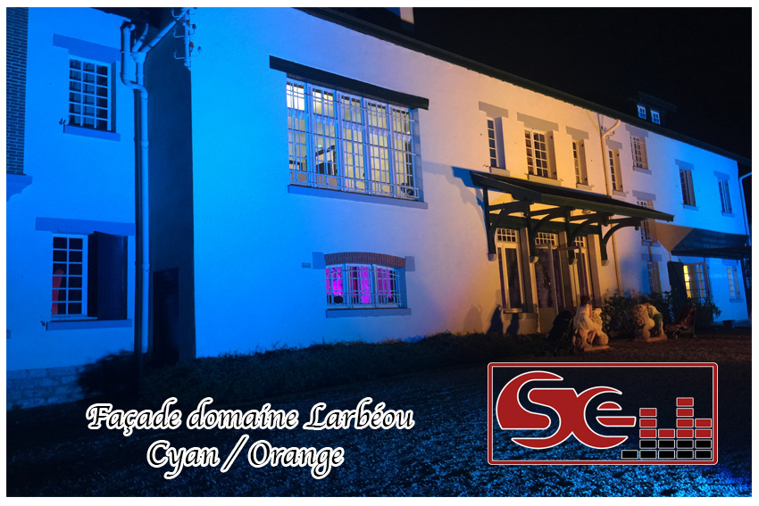 facade cyan orange domaine larbéou