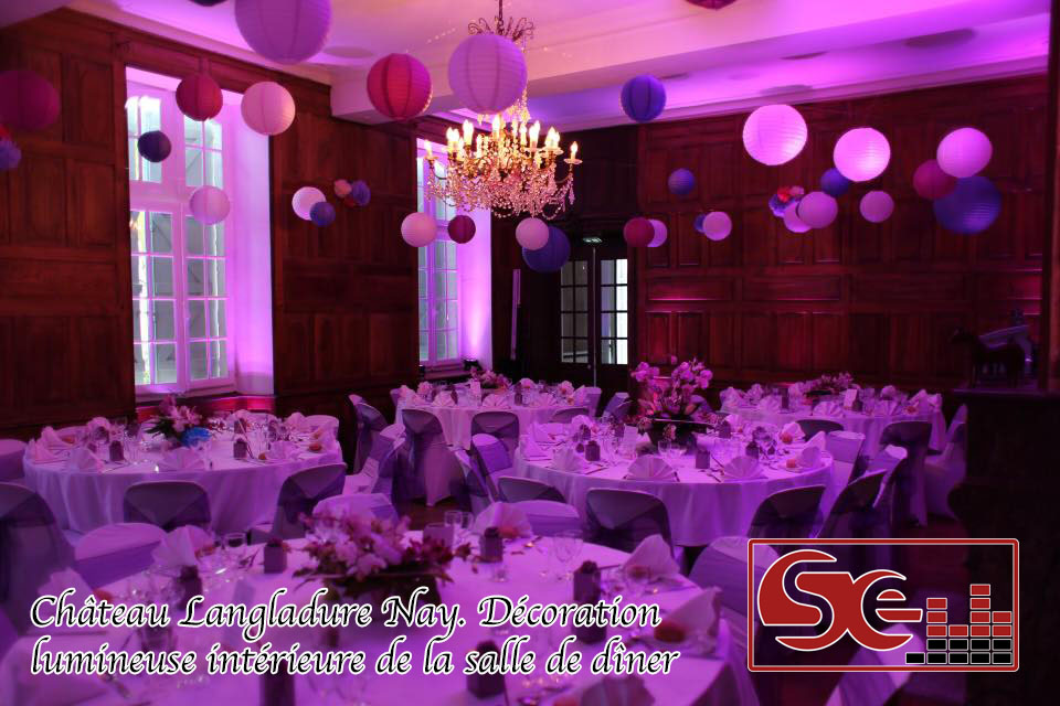 decoration lumineuse chateau langladure nay dj mariage sud evenements