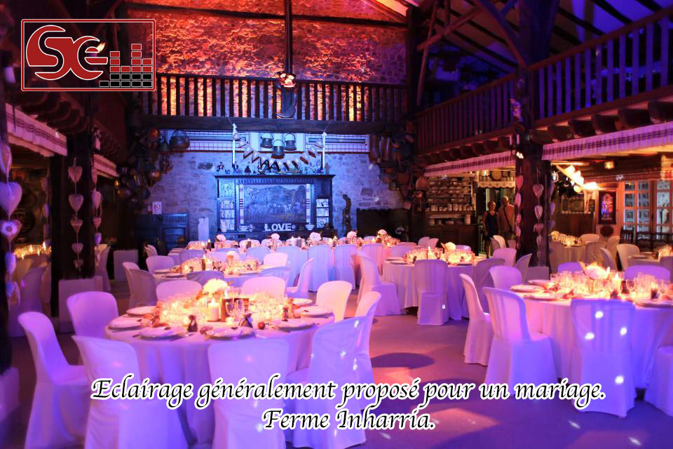 decoration salle ferme inharria st pee dj mariage pays basque sud evenements sono