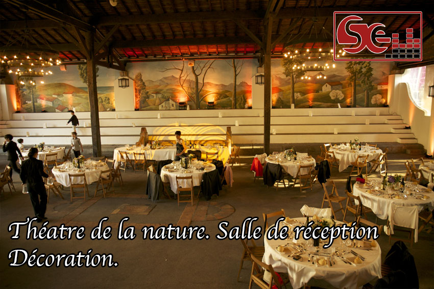 décoration générale du théatre de la nature à arcangues sonorisation sud evenements