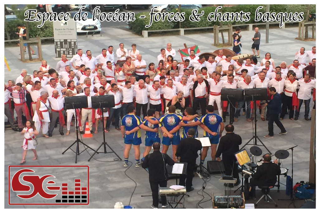espace de l'ocean force et chants basques sur le parvis